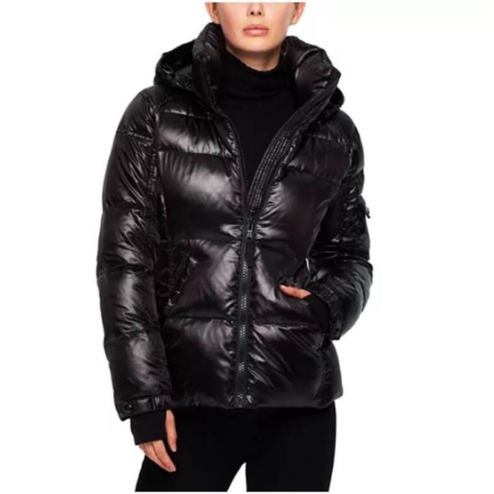 S13 black down coat